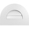 Ekena Millwork Round Top Surface Mount PVC Gable Vent: Functional, w/ 3-1/2"W x 1"P Standard Frame, 16"W x 12"H GVPRT16X1201SF - alternate 1